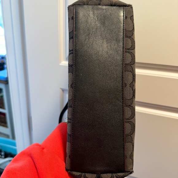 Coach Signature Mini Kelsey grey/black Tote - Picture 6 of 6